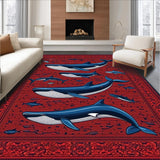 Vibrant Coastal Creature Design(Red)