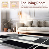 Elegant Monochrome Chevron Motif(Black)