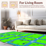 Playful Traffic Green Road Map(Green)