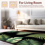 Tropical Paradise Runner With Exotic Leaf Arrangement(Green)