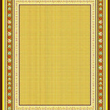 Ultra Soft Area Rug, Non Slip, Stain Resistant, Washable Area Rugs for Living Room, Bedroom, Playful Bright Geometric Theme(Gold)
