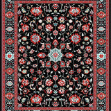 Bold Geometric Black and Red(Black)