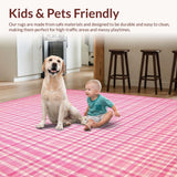 Elegant Symmetrical Tiled Composition(Pink)