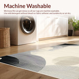 Ultra Soft Area Rug, Non Slip, Stain Resistant, Washable Area Rugs for Living Room, Bedroom, Whimsical Textured Bubble Aesthetic(Beige)