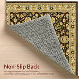 Ultra Soft Area Rug, Non Slip, Stain Resistant, Washable Area Rugs for Living Room, Bedroom, Brown Beige Area Rug for Home Office(Beige)