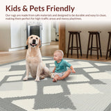 Contemporary Grey Diamond Mosaic(Gray)