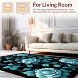 Lush Floral Motif with Depth(Blue)