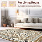 Round Cozy Rustic Motif(Beige)