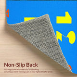 Interactive Multicolored Shape Composition(Blue)