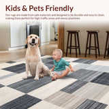 Contemporary Earth Tone Geometric Arrangement(Gray)