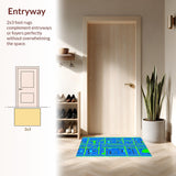 Charming Playful Street Scene(Blue)