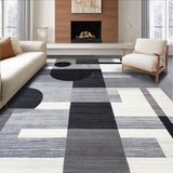 Ultra Soft Area Rug, Non Slip, Stain Resistant, Washable Area Rugs for Living Room, Bedroom, Contemporary Minimalist Linear Design(Gray)