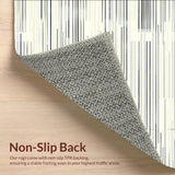 Minimalist Area with Abstract Geometric Lines and Modern Design(Beige)