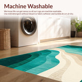 Chic Abstract Linear Composition(Green)