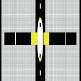 Striking Plane Path Decorative Style(Black)