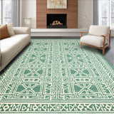 Luxurious Subtle Gray Lattice(Green)