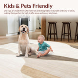 Beige/White Abstract(Beige)