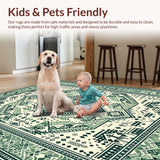 Serene Sage Green Geometric Arrangement(Ivory)