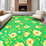 Ultra Soft Area Rug, Non Slip, Stain Resistant, Washable Area Rugs for Living Room, Bedroom, Lively Nature-Inspired Modern Look(Green)