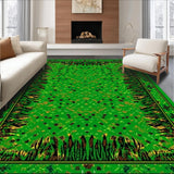 Ultra Soft Area Rug, Non Slip, Stain Resistant, Washable Area Rugs for Living Room, Bedroom, Youthful Exotic Animal Pattern Appeal(Green)