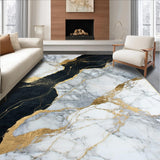 Sophisticated Geometric Gold Accents(White)