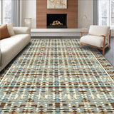 Chic Modern Checkerboard Aesthetic(Blue)