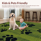 Ultra Soft Area Rug, Non Slip, Stain Resistant, Washable Area Rugs for Living Room, Bedroom, Serene Natural Landscape Vibe(Green)