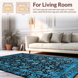 Luxurious Distressed Ogee(Blue)
