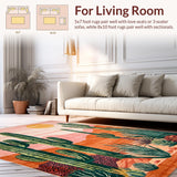 Ultra Soft Area Rug, Non Slip, Stain Resistant, Washable Area Rugs for Living Room, Bedroom, Whimsical Pink Desert Landscape(Pink)