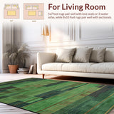 Sleek Low Pile Geometric Appeal(Green)
