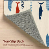 Whimsical Coastal Fish Motif(Beige)