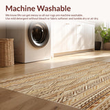Intricate Jute Area With Elegant Diamond In Natural Tones(Beige)