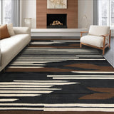Ultra Soft Area Rug, Non Slip, Stain Resistant, Washable Area Rugs for Living Room, Bedroom, Rustic Animal Print Chic Design(Brown)