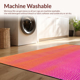 Ultra Soft Area Rug, Non Slip, Stain Resistant, Washable Area Rugs for Living Room, Bedroom, Cute Get Naked Pink Shower Rug Soft and Non Slip(Orange)