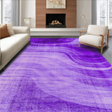 Ultra Soft Area Rug, Non Slip, Stain Resistant, Washable Area Rugs for Living Room, Bedroom, Youthful Bright Splash Motif(Purple)