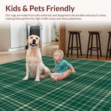 Rustic Green Tartan Elegance(Green)