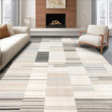 Ultra Soft Area Rug, Non Slip, Stain Resistant, Washable Area Rugs for Living Room, Bedroom, Chic White Fluffy Wave Aesthetic(Beige)