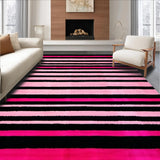 Ultra Soft Area Rug, Non Slip, Stain Resistant, Washable Area Rugs for Living Room, Bedroom, Lively Zebra-Inspired Color Fusion(Pink)