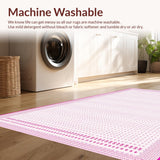 Ultra Soft Area Rug, Non Slip, Stain Resistant, Washable Area Rugs for Living Room, Bedroom, Charming Pastel Shaggy Texture(White)