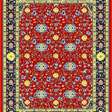 Elegant Country Garden Motif(Red)