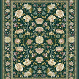 Ultra Soft Area Rug, Non Slip, Stain Resistant, Washable Area Rugs for Living Room, Bedroom, Rustic Intricate Oriental Patterns(Green)