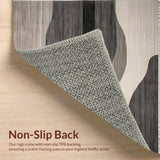 Ultra Soft Area Rug, Non Slip, Stain Resistant, Washable Area Rugs for Living Room, Bedroom, Modern Warm Neutral Aesthetic(Gray)
