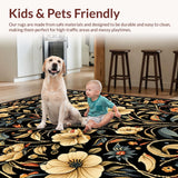 Minimalist Floral Elegance in Black(Black)