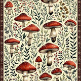 Contemporary Abstract Flora Theme(Beige)