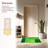 Lush Textured Circular Accent(Green)