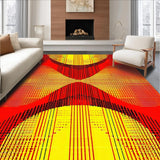 Ultra Soft Area Rug, Non Slip, Stain Resistant, Washable Area Rugs for Living Room, Bedroom, Whimsical Retro-Inspired Color Palette(Yellow)
