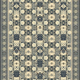 Intricate Cross Area with Beige and Charcoal(Beige)