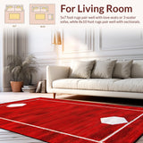 Bold Round Sports Collection Accent(Red)