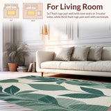 Elegant Sage Abstract Motif(Green)