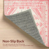 Chic Light Pink Geometric Fusion(Red)